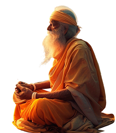 Pandit Ji meditating